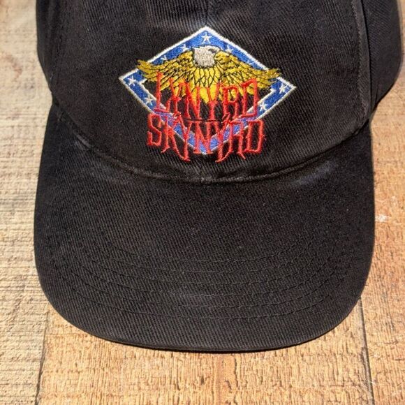 Vintage Lynyrd Skynyrd ATT Headwear Adjustable Hat Black - Picture 8 of 9